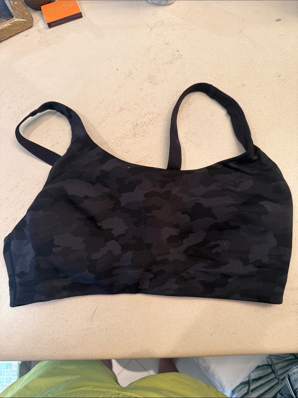 lululemon athletica Black Camo Seamless Bralette